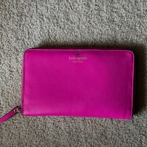 Kate Spade Fuchsia Zip-Around Wallet